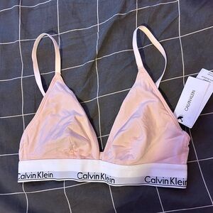 light pink calvin klein bra